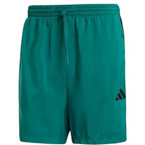 adidas Men's Essential Three Stripes Chelsea Base Short, Collegiate Green/Black, L adidas Men's Essential Three Stripes Chelsea Base Short, Collegiate Green/Black, L
