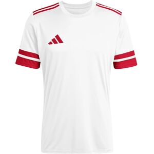adidas Men's SQUADRA25 Jersey Short Sleeve, White/Team Power red 2, XS adidas Men's SQUADRA25 Jersey Short Sleeve, White/Team Power red 2, XS
