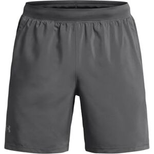 Under Armour UA Launch 7'' Shorts Shorts Bottoms Castlerock/White/Reflective Size: LG Under Armour UA Launch 7'' Shorts Shorts Bottoms Castlerock/White/Reflective Size: LG