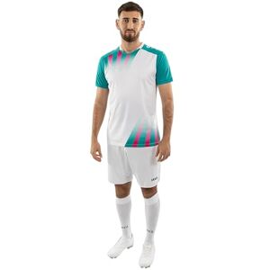 JAKO Unisex Vintage Short Sleeve Jersey, White/Turquoise, S JAKO Unisex Vintage Short Sleeve Jersey, White/Turquoise, S
