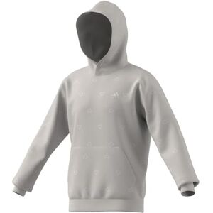 adidas Men's Seasonal Essentials Monogram Fleece Graphic Hoodie, grey two, M adidas Men's Seasonal Essentials Monogram Fleece Graphic Hoodie, grey two, M