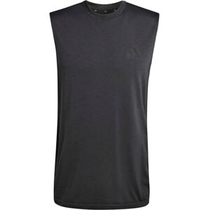 adidas Men's Workout Essentials Seamless Sleeveless T, Black Melange, L Tall adidas Men's Workout Essentials Seamless Sleeveless T, Black Melange, L Tall
