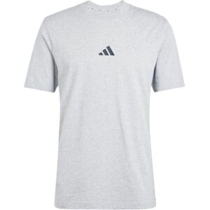 adidas Men's Essential Three Stripes Single Jersey TEE, Medium Grey Heather/Black, XL adidas Men's Essential Three Stripes Single Jersey TEE, Medium Grey Heather/Black, XL