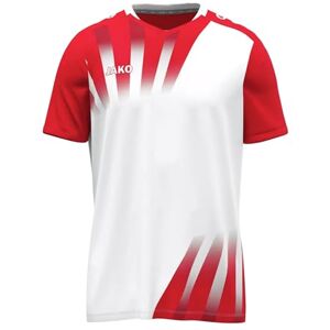 JAKO Unisex Vintage Short Sleeve Jersey, White/Red, XXL JAKO Unisex Vintage Short Sleeve Jersey, White/Red, XXL