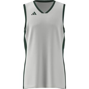 adidas Men's Mens Pulse Speed Bball Jersey, White/Team Dark Green, 5XL adidas Men's Mens Pulse Speed Bball Jersey, White/Team Dark Green, 5XL