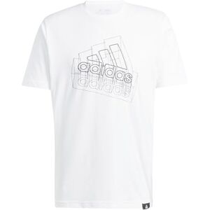 adidas Men's TECH BOS Graphic TEE, White, M Tall adidas Men's TECH BOS Graphic TEE, White, M Tall