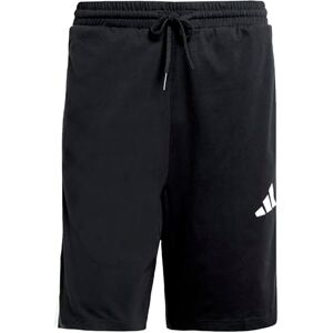 adidas Men's Essentials Three Stripes Single Jersey Short 10IN, Black/White, XXL adidas Men's Essentials Three Stripes Single Jersey Short 10IN, Black/White, XXL