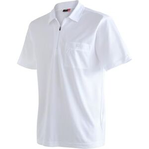 maier sports Arwin 2.0 Men's Polo Shirt, Short Sleeve Pique Polo Shirt, Regular Fit White maier sports Arwin 2.0 Men's Polo Shirt, Short Sleeve Pique Polo Shirt, Regular Fit White
