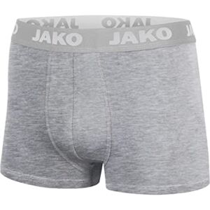 JAKO Men's Basic 2er Pack Boxer Shorts, Grey Mixed, L JAKO Men's Basic 2er Pack Boxer Shorts, Grey Mixed, L
