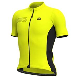 ALE' Alé Cycling Men's Pragma Colour Block Short Sleeve Jersey, Fluo Yellow, XS ALE' Alé Cycling Men's Pragma Colour Block Short Sleeve Jersey, Fluo Yellow, XS