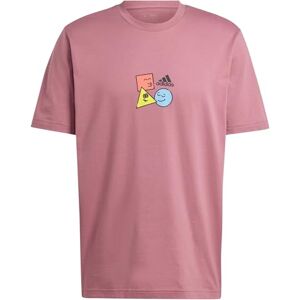 adidas Men's Positivity Shapes Graphic TEE, preloved Crimson, M adidas Men's Positivity Shapes Graphic TEE, preloved Crimson, M