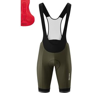 Gonso Sitivo Bib M, Men's Bib Cycling Shorts, With Sitivo Comfort Seat Pad, High Elasticity Of Movement And Anti-Slip Silicone Leg Grippers, Tight Fit, Grün/Rot, M Gonso Sitivo Bib M, Men's Bib Cycling Shorts, With Sitivo Comfort Seat Pad, High Elasticity Of Movement And Anti-Slip Silicone Leg Grippers, Tight Fit, Grün/Rot, M