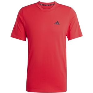 adidas Men's Train Essentials Feelready Training Tee, Pure Ruby/Black, S adidas Men's Train Essentials Feelready Training Tee, Pure Ruby/Black, S