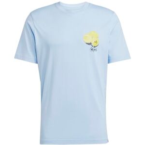 adidas Men's Lounge Still Life Lemons Graphic T-Shirt, Glow Blue, S adidas Men's Lounge Still Life Lemons Graphic T-Shirt, Glow Blue, S