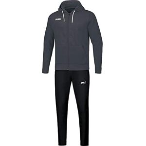 JAKO Men's Base Jogging Suit with Hood, Anthracite, XL, M9665 JAKO Men's Base Jogging Suit with Hood, Anthracite, XL, M9665