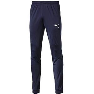 Puma Men's Liga Sideline Poly Core Sweatpants, Peacoat- White, L UK Puma Men's Liga Sideline Poly Core Sweatpants, Peacoat- White, L UK