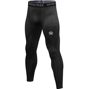 MEETWEE Mens Compression Leggings, Running Tights Cool Dry Base Layer Bottom Sports Pants for Workout Training Jogging, Long-Black, L MEETWEE Mens Compression Leggings, Running Tights Cool Dry Base Layer Bottom Sports Pants for Workout Training Jogging, Long-Black, L