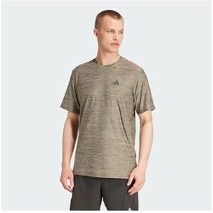 adidas Men's Train Essentials Stretch Training Tee, Shadow Olive Mel./Black, S Tall adidas Men's Train Essentials Stretch Training Tee, Shadow Olive Mel./Black, S Tall