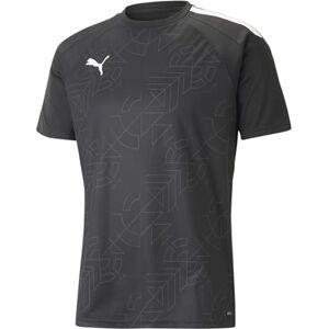 Puma Men's Teamliga Graphic Jersey Football Shirt, Black-shadow Gray, S UK Puma Men's Teamliga Graphic Jersey Football Shirt, Black-shadow Gray, S UK