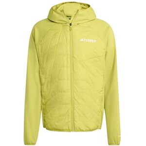 adidas Men's Terrex Multi CLIMAWARM Insulated Hybrid Hooded Jacket, preloved lime, L adidas Men's Terrex Multi CLIMAWARM Insulated Hybrid Hooded Jacket, preloved lime, L