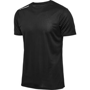 hummel Men's Hmlrun Jersey S/S T-Shirt, Black, L hummel Men's Hmlrun Jersey S/S T-Shirt, Black, L