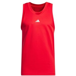 adidas Men's Basketball Legends Tank Top, Better Scarlet/White, M adidas Men's Basketball Legends Tank Top, Better Scarlet/White, M