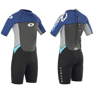 Osprey Men's Shorty 3 mm Summer Wetsuit, Adult Short Sleeve Neoprene Surfing Diving Wetsuit, Origin, Multiple Colours, Blue, M Osprey Men's Shorty 3 mm Summer Wetsuit, Adult Short Sleeve Neoprene Surfing Diving Wetsuit, Origin, Multiple Colours, Blue, M