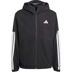 adidas Men's Essentials CLIMAPROOF 3 Stripes Hooded Jackets, black, XXL adidas Men's Essentials CLIMAPROOF 3 Stripes Hooded Jackets, black, XXL