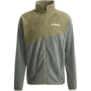 adidas Men's Terrex Multi Full Zip Fleece Jacket, Legend Ivy/Olive Strata, S adidas Men's Terrex Multi Full Zip Fleece Jacket, Legend Ivy/Olive Strata, S