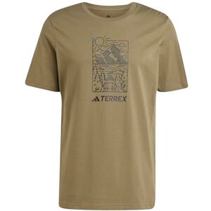 adidas Men's Terrex Graphic T-Shirt, Olive strata/Black, XS adidas Men's Terrex Graphic T-Shirt, Olive strata/Black, XS