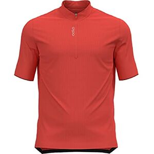 Odlo Men Cycling jersey with half zipper ESSENTIALS, firelight, M Odlo Men Cycling jersey with half zipper ESSENTIALS, firelight, M