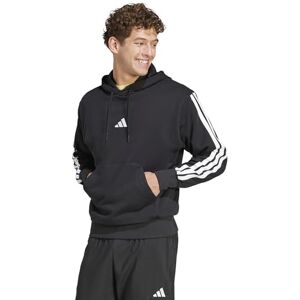 adidas Men's ESSENTIAL THREE STRIPES FRENCH TERRY HOODIE, black/white, XS adidas Men's ESSENTIAL THREE STRIPES FRENCH TERRY HOODIE, black/white, XS