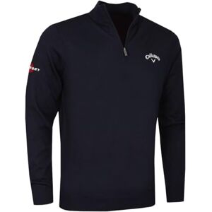 Callaway Golf Tops for Men, Long Sleeve Thermal Sweater, with 1/4 Zip, Merino Wool Blend (Navy Blue) Callaway Golf Tops for Men, Long Sleeve Thermal Sweater, with 1/4 Zip, Merino Wool Blend (Navy Blue)