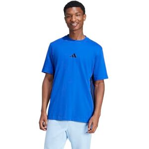 adidas Men's Essential Three Stripes Single Jersey TEE, Team Royal Blue/Black, M adidas Men's Essential Three Stripes Single Jersey TEE, Team Royal Blue/Black, M