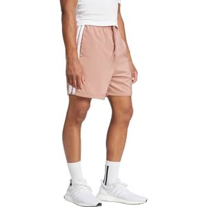 adidas Men's Essential Three Stripes French Terry Short, Warm Clay/White, XL Short adidas Men's Essential Three Stripes French Terry Short, Warm Clay/White, XL Short