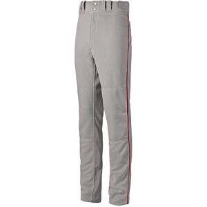Mizuno Adult Men's Premier Pro Piped G2 Baseball Pant Grey/Red Mizuno Adult Men's Premier Pro Piped G2 Baseball Pant Grey/Red