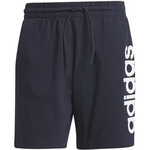 adidas Men's AEROREADY Essentials Single Jersey Linear Logo Shorts, Legend Ink, S adidas Men's AEROREADY Essentials Single Jersey Linear Logo Shorts, Legend Ink, S