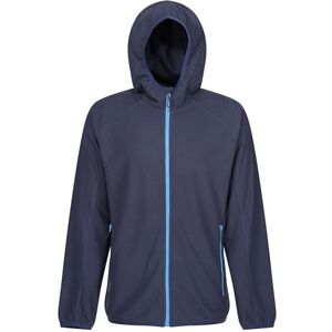 Regatta Men's Navigate Full Zip Fleece with Hood & Contrasting Zip, Lightweight Midlayer Perfect for Outdoors, Walking & Hiking Navy Regatta Men's Navigate Full Zip Fleece with Hood & Contrasting Zip, Lightweight Midlayer Perfect for Outdoors, Walking & Hiking Navy