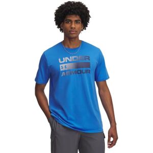 Under Armour Men's Team Issue Wordmark Short Sleeve, Comfortable Charged Cotton® Men's T-Shirt, Fast-Drying Logo T-Shirt for Sports and Casual Wear,Blue Atlantis / / Washed Navy,MD Under Armour Men's Team Issue Wordmark Short Sleeve, Comfortable Charged Cotton® Men's T-Shirt, Fast-Drying Logo T-Shirt for Sports and Casual Wear,Blue Atlantis / / Washed Navy,MD