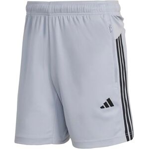 adidas Men's Workout Essentials Base 3-Stripes Pique Short 7inch, Halo Silver/Black, XL 5 inch adidas Men's Workout Essentials Base 3-Stripes Pique Short 7inch, Halo Silver/Black, XL 5 inch