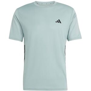 adidas Men's Workout Essentials Base 3-Stripes T-Shirt, Wonder Sage/Black, XL Tall adidas Men's Workout Essentials Base 3-Stripes T-Shirt, Wonder Sage/Black, XL Tall