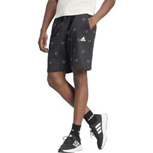 adidas Men's Seasonal Essentials Monogram Graphic Shorts, Black/White, M Tall adidas Men's Seasonal Essentials Monogram Graphic Shorts, Black/White, M Tall