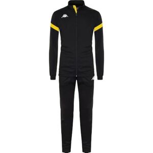 Kappa Mens Dalcito Tracksuit, Black/Yellow, 4XL EU Kappa Mens Dalcito Tracksuit, Black/Yellow, 4XL EU