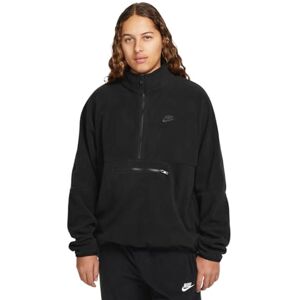 Nike DX0525-010 M NK CLUB+ PLR LS HZ TOP Jacket Men's BLACK/BLACK Size 2XL Nike DX0525-010 M NK CLUB+ PLR LS HZ TOP Jacket Men's BLACK/BLACK Size 2XL