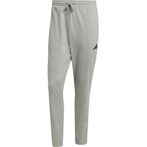 adidas Men's Essentials Small Logo Single Jersey Pant, Medium Grey Heather/Black, XL adidas Men's Essentials Small Logo Single Jersey Pant, Medium Grey Heather/Black, XL