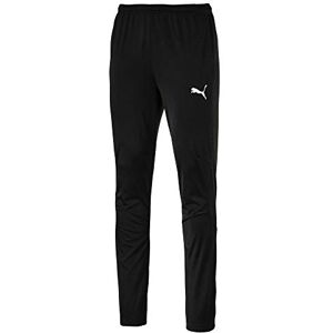 Puma Men'S Liga Sideline Poly Pant Core Sweatpants, Black White, Small Puma Men'S Liga Sideline Poly Pant Core Sweatpants, Black White, Small