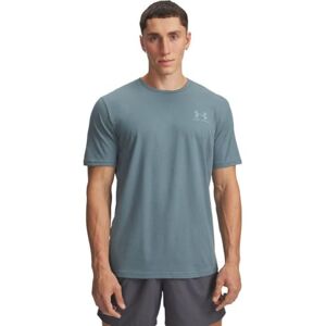 Under Armour Men's Sportstyle Left Chest Short Sleeve, Soft and Comfortable Men's T-Shirt with Logo Design, Lightweight and Fast-Drying Sportswear,Jasper Blue / / Serpentine,SM Under Armour Men's Sportstyle Left Chest Short Sleeve, Soft and Comfortable Men's T-Shirt with Logo Design, Lightweight and Fast-Drying Sportswear,Jasper Blue / / Serpentine,SM