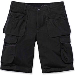 Carhartt Men's Rugged Flex® Relaxed Fit Ripstop Cargo Multi Pkt Work Short, Black, W30 Carhartt Men's Rugged Flex® Relaxed Fit Ripstop Cargo Multi Pkt Work Short, Black, W30