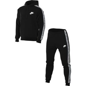 Nike Men's Club Fleece Tracksuit, Black/White, XXX-Large Nike Men's Club Fleece Tracksuit, Black/White, XXX-Large