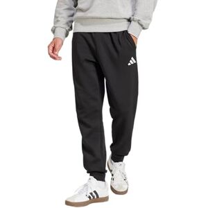 adidas Men's Essentials FEELCOZY Fleece Pant, Black/White, M adidas Men's Essentials FEELCOZY Fleece Pant, Black/White, M